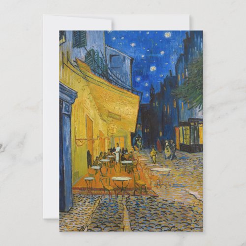Vincent van Gogh _ Cafe Terrace at Night Invitation