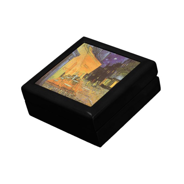Vincent van Gogh - Cafe Terrace at Night Keepsake Box (Side)