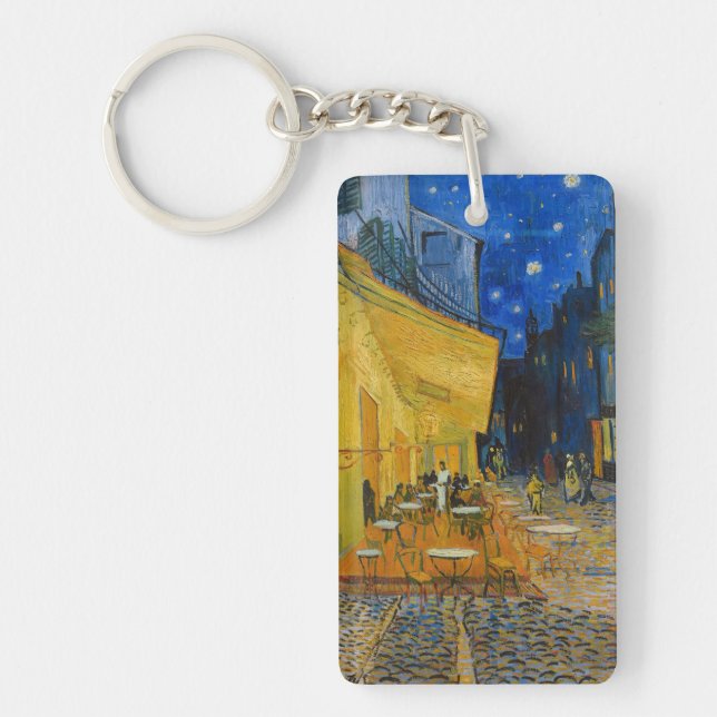 Vincent van Gogh - Cafe Terrace at Night Keychain (Front)