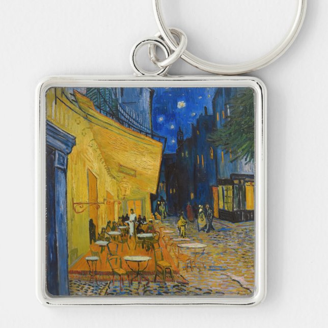 Vincent van Gogh - Cafe Terrace at Night Keychain (Front)