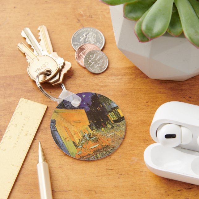 Vincent van Gogh - Cafe Terrace at Night Keychain (Desk)
