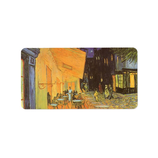 Vincent van Gogh - Cafe Terrace at Night Label (Front)