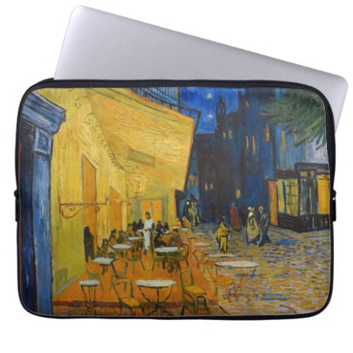 Vincent van Gogh _ Cafe Terrace at Night Laptop Sleeve