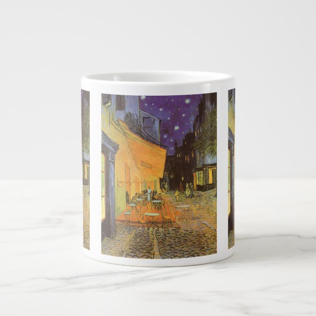 Vincent van Gogh - Cafe Terrace at Night Large Coffee Mug (Front)