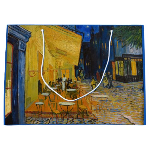 Vincent van Gogh _ Cafe Terrace at Night Large Gift Bag