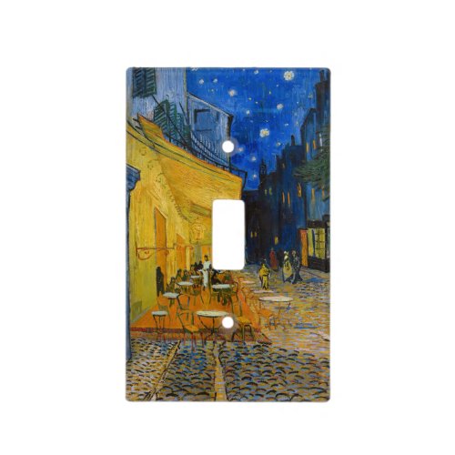 Vincent van Gogh _ Cafe Terrace at Night Light Switch Cover