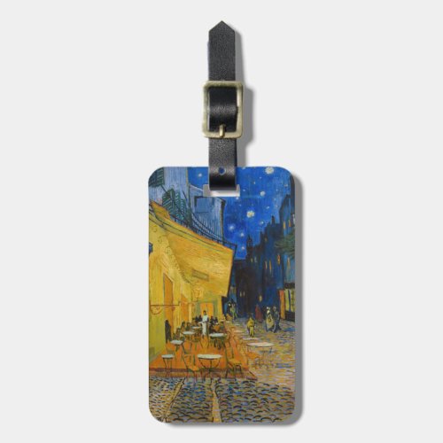 Vincent van Gogh _ Cafe Terrace at Night Luggage Tag