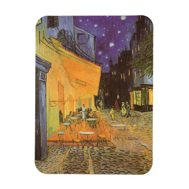Vincent van Gogh - Cafe Terrace at Night Magnet (Vertical)