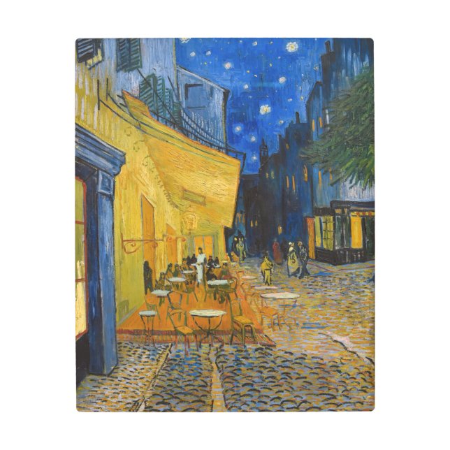 Vincent van Gogh - Cafe Terrace at Night Metal Print (Front)