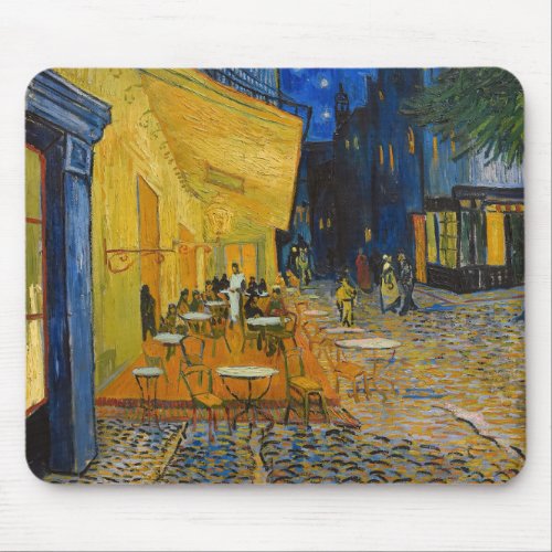 Vincent van Gogh _ Cafe Terrace at Night Mouse Pad