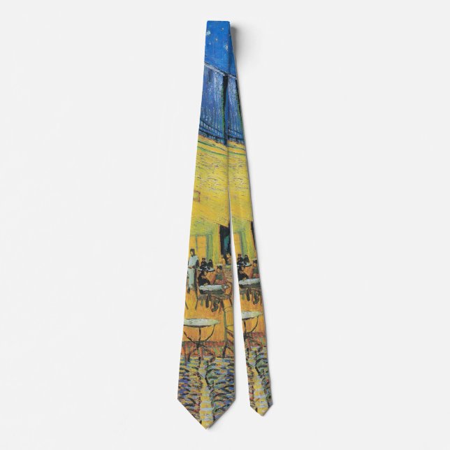 Vincent van Gogh Café Terrace at Night Neck Tie (Front)