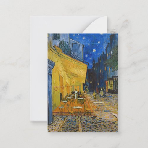 Vincent van Gogh _ Cafe Terrace at Night Note Card