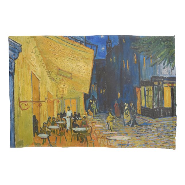 Vincent van Gogh - Cafe Terrace at Night Pillow Case (Front)