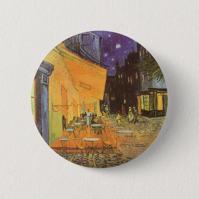 Vincent van Gogh - Cafe Terrace at Night Pinback Button (Front)