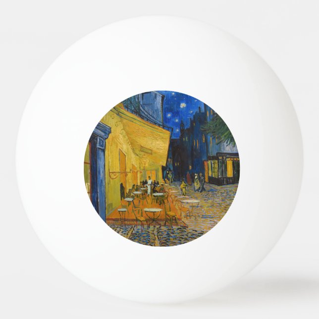 Vincent van Gogh - Cafe Terrace at Night Ping Pong Ball (Front)