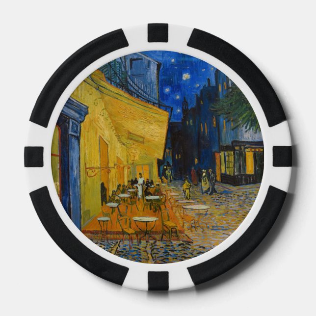 Vincent van Gogh - Cafe Terrace at Night Poker Chips (Front)