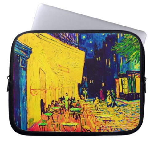 Vincent Van Gogh _ Cafe Terrace At Night Pop Art Laptop Sleeve