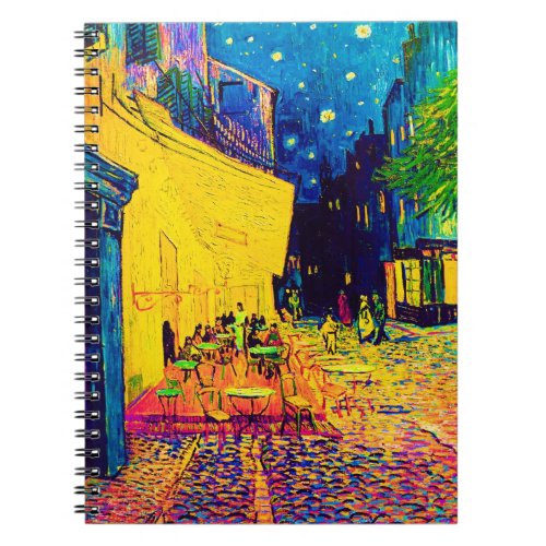Vincent Van Gogh _ Cafe Terrace At Night Pop Art Notebook