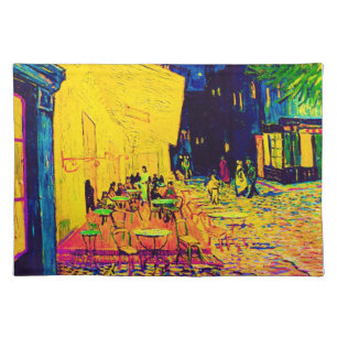 Vincent Van Gogh - Cafe Terrace At Night Pop Art Placemat