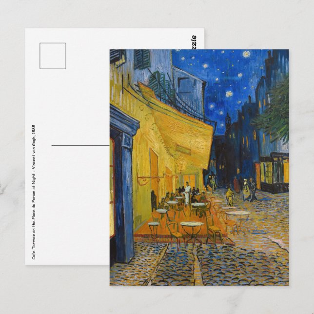 Vincent van Gogh - Cafe Terrace at Night Postcard (Front/Back)