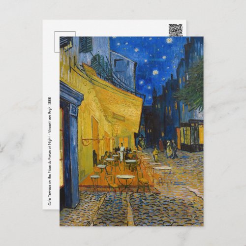 Vincent van Gogh _ Cafe Terrace at Night Postcard