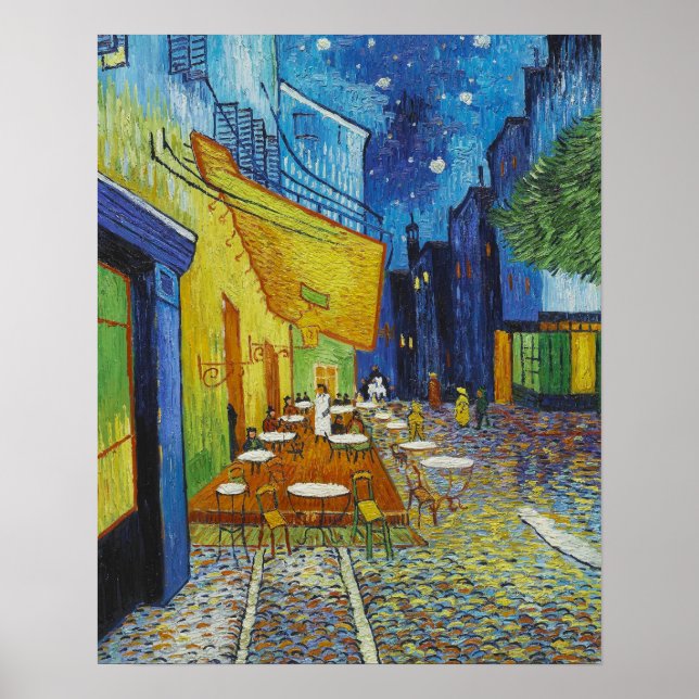 Vincent Van Gogh, Cafè Terrace at Night Poster (Front)