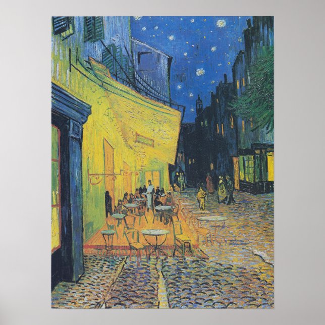 Vincent van Gogh Café Terrace at Night Poster (Front)