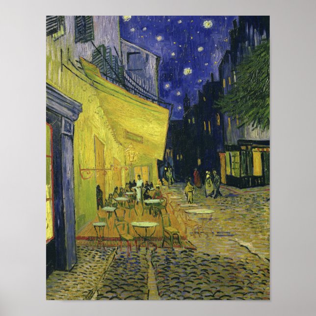 Vincent van Gogh - Cafe Terrace at Night Poster (Front)