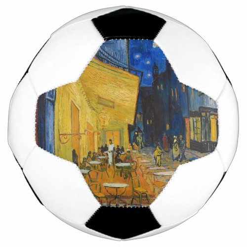 Vincent van Gogh _ Cafe Terrace at Night Soccer Ball