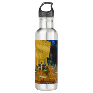 Vincent van Gogh - Cafe Terrace at Night Stainless Steel Water Bottle