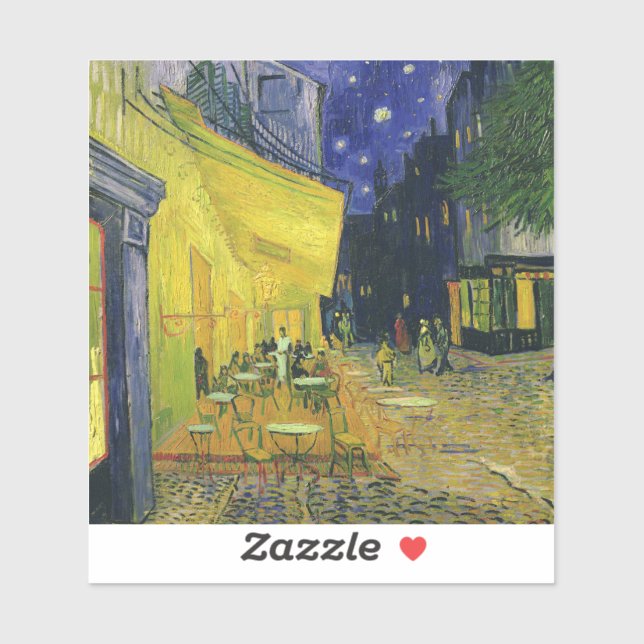 Vincent van Gogh - Cafe Terrace at Night Sticker (Sheet)