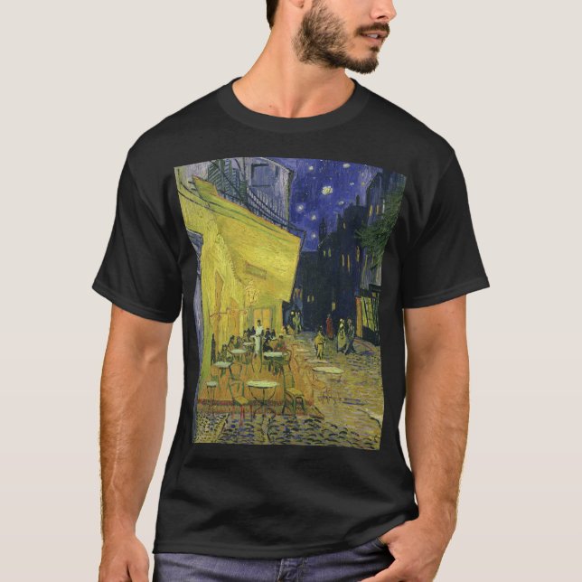 Vincent van Gogh - Cafe Terrace at Night T-Shirt (Front)
