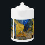 Vincent van Gogh - Cafe Terrace at Night Teapot<br><div class="desc">Cafe Terrace on the Place du Forum at Night - Vincent van Gogh,  1888</div>