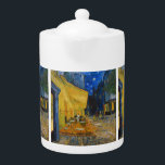Vincent van Gogh - Cafe Terrace at Night Teapot<br><div class="desc">Cafe Terrace on the Place du Forum at Night - Vincent van Gogh,  1888</div>