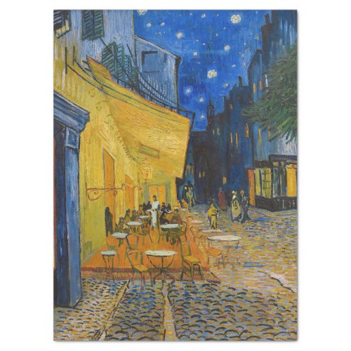 Vincent van Gogh _ Cafe Terrace at Night Tissue Paper
