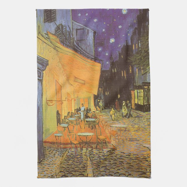 Vincent van Gogh - Cafe Terrace at Night Towel (Vertical)