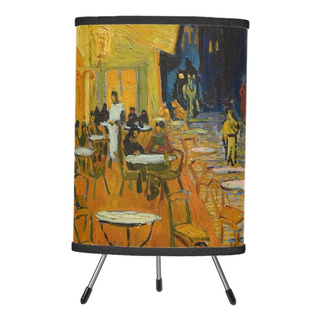 Vincent van Gogh - Cafe Terrace at Night Tripod Lamp (Front)