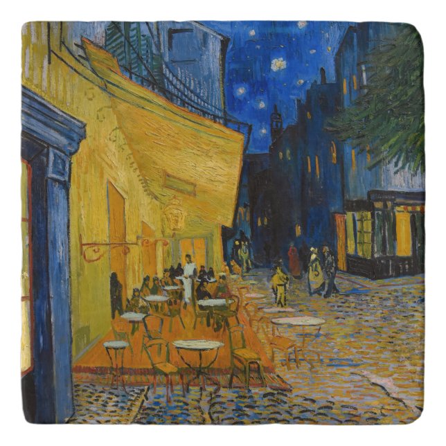 Vincent van Gogh - Cafe Terrace at Night Trivet (Front)