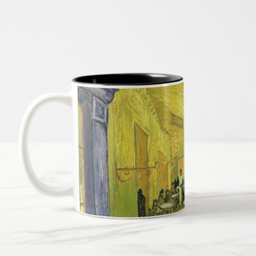 Vincent van Gogh _ Cafe Terrace at Night Two_Tone Coffee Mug