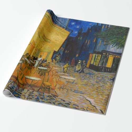 Vincent van Gogh _ Cafe Terrace at Night Wrapping Paper