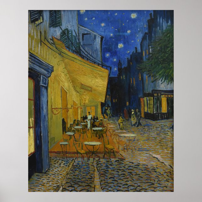 Vincent Van Gogh Cafe Terrace Classic Painting Poster (Front)