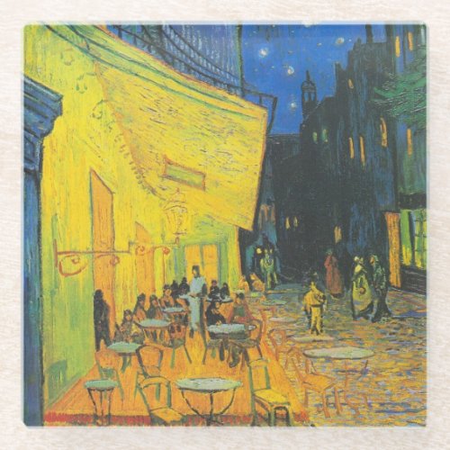 Vincent Van Gogh Cafe Terrace Masterpiece Glass Coaster