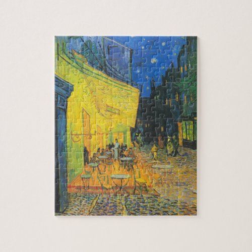 Vincent Van Gogh Cafe Terrace Masterpiece Jigsaw Puzzle