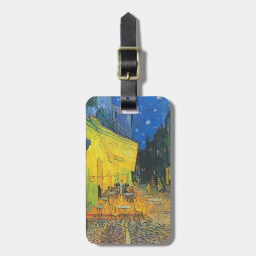 Vincent Van Gogh Cafe Terrace Masterpiece Luggage Tag