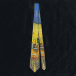 Vincent Van Gogh Cafe Terrace Masterpiece Neck Tie<br><div class="desc">Vincent Van Gogh Masterpiece - The Café Terrace at Night by Vincent Van Gogh is also known as The Cafe Terrace on the Place du Forum. This oil painting was created by Van Gogh in Arles, France in 1888. The cafe still exists. The painting shows a lit terrace of a...</div>