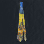 Vincent Van Gogh Cafe Terrace Masterpiece Neck Tie<br><div class="desc">Vincent Van Gogh Masterpiece - The Café Terrace at Night by Vincent Van Gogh is also known as The Cafe Terrace on the Place du Forum. This oil painting was created by Van Gogh in Arles, France in 1888. The cafe still exists. The painting shows a lit terrace of a...</div>