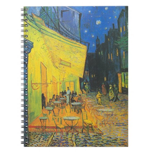 Vincent Van Gogh Cafe Terrace Masterpiece Notebook
