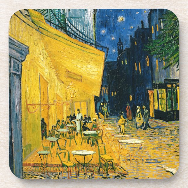 Vincent van Gogh | Cafe Terrace, Place du Forum Drink Coaster (Front)