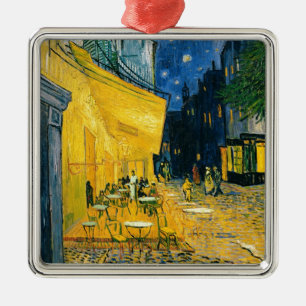 Vincent van Gogh   Cafe Terrace, Place du Forum Metal Ornament