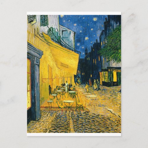 Vincent van Gogh  Cafe Terrace Place du Forum Postcard